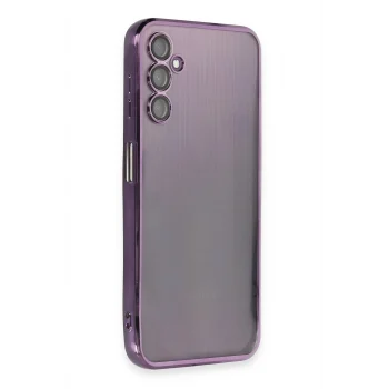 Mey İthalat®  Samsung Galaxy A14 4G Kılıf  Lensli Silikon - Mor