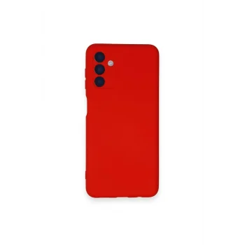 Mey İthalat®  Samsung Galaxy A14 4G Kılıf Nano içi Kadife Silikon - Kırmızı