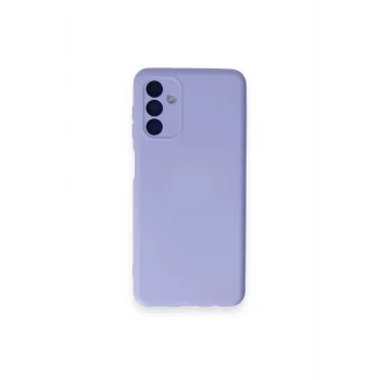 Mey İthalat®  Samsung Galaxy A14 4G Kılıf Nano içi Kadife Silikon - Lila