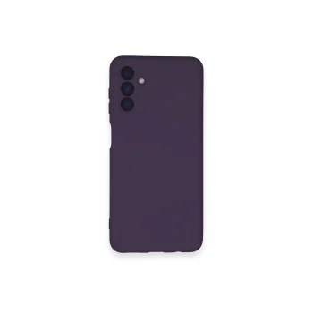 Mey İthalat®  Samsung Galaxy A14 4G Kılıf Nano içi Kadife Silikon - Mor