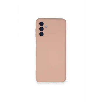 Mey İthalat®  Samsung Galaxy A14 4G Kılıf Nano içi Kadife Silikon - Pudra