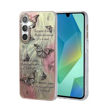 Mey İthalat®  Samsung Galaxy A15 4G Kılıf Blade Aynalı Desenli Kapak - Desen 6