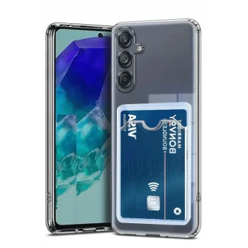 Mey İthalat®  Samsung Galaxy A17 5G Kart Şeffaf Silikon - Şeffaf