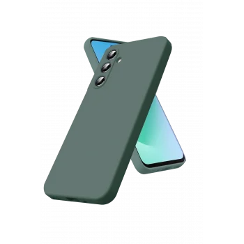 Mey İthalat®  Samsung Galaxy A17 5G Nano içi Kadife Silikon - Koyu Yeşil