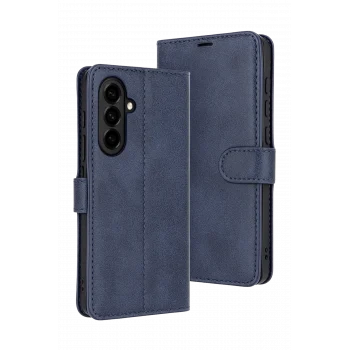 Mey İthalat®  Samsung Galaxy A17 5G Trend S Plus Kapaklı Kılıf - Lacivert