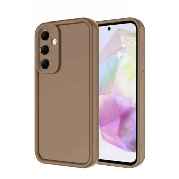 Mey İthalat®  Samsung Galaxy A17 5G Viera Silikon - Kahverengi
