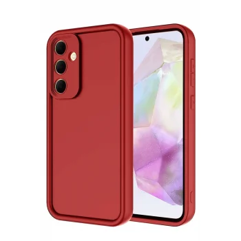Mey İthalat®  Samsung Galaxy A17 5G Viera Silikon - Kırmızı