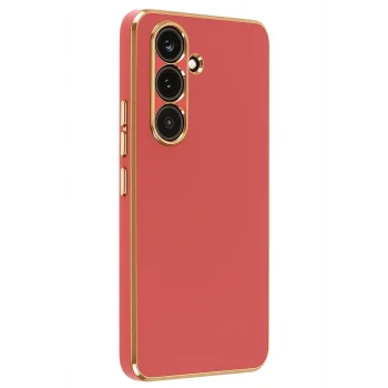 Mey İthalat®  Samsung Galaxy A17 5G Volet Silikon - Kırmızı
