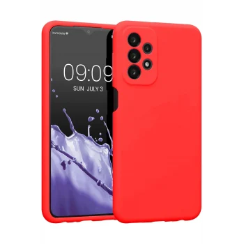 Mey İthalat®  Samsung Galaxy A23 4G Kılıf First Silikon - Kırmızı