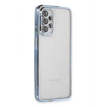 Mey İthalat®  Samsung Galaxy A23 4G Kılıf  Lensli Silikon - Açık Mavi