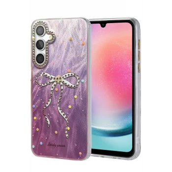 Mey İthalat®  Samsung Galaxy A24 4G Kılıf Blade Aynalı Desenli Kapak - Desen 1