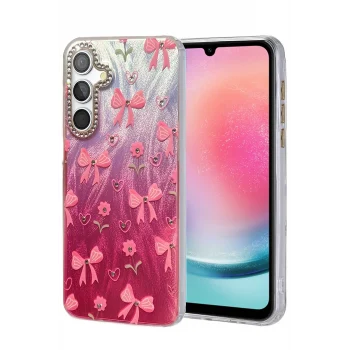 Mey İthalat®  Samsung Galaxy A24 4G Kılıf Blade Aynalı Desenli Kapak - Desen 3