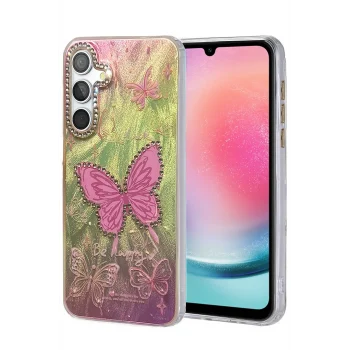 Mey İthalat®  Samsung Galaxy A24 4G Kılıf Blade Aynalı Desenli Kapak - Desen 5