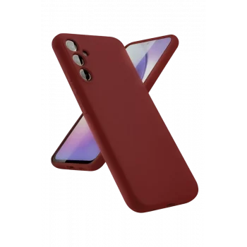 Mey İthalat®  Samsung Galaxy A24 4G Kılıf First Silikon - Bordo