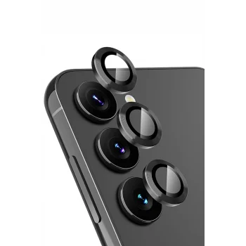 Mey İthalat®  Samsung Galaxy A24 4G Valdez Metal Kamera Lens - Siyah