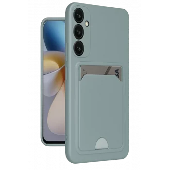 Mey İthalat®  Samsung Galaxy A26 Kılıf Kelvin Kartvizitli Silikon - Açık Yeşil