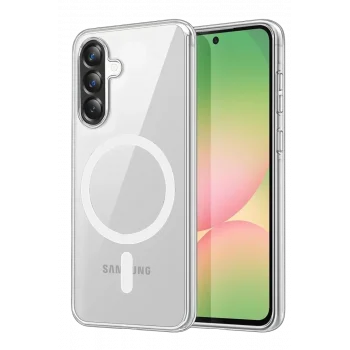 Mey İthalat®  Samsung Galaxy A27 5G Combo Sert Şeffaf Magsafe Kapak - Şeffaf