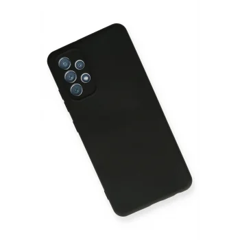 Mey İthalat®  Samsung Galaxy A32 Kılıf Nano içi Kadife Silikon - Siyah