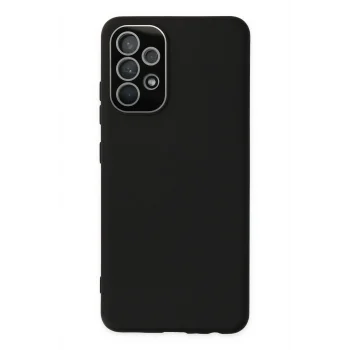 Mey İthalat®  Samsung Galaxy A33 5G Kılıf Lansman Glass Kapak - Siyah
