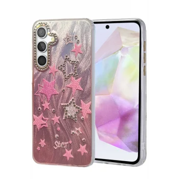 Mey İthalat®  Samsung Galaxy A35 5G Kılıf Blade Aynalı Desenli Kapak - Desen 7