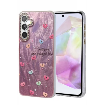 Mey İthalat®  Samsung Galaxy A35 5G Kılıf Blade Aynalı Desenli Kapak - Desen 8