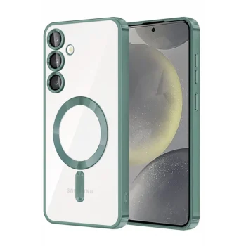 Mey İthalat®  Samsung Galaxy A35 5G Kross Magneticsafe Kapak - Koyu Yeşil
