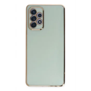Mey İthalat®  Samsung Galaxy A52 Kılıf Volet Silikon - Açık Yeşil
