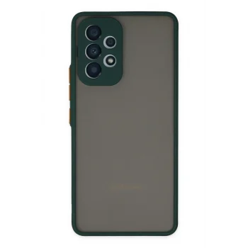 Mey İthalat®  Samsung Galaxy A53 5G Kılıf Montreal Silikon Kapak - Yeşil