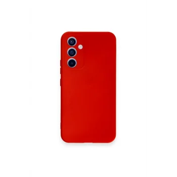 Mey İthalat®  Samsung Galaxy A54 5G Kılıf Nano içi Kadife Silikon - Kırmızı