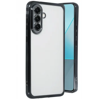 Mey İthalat®  Samsung Galaxy A56 Kılıf  Lensli Silikon - Siyah