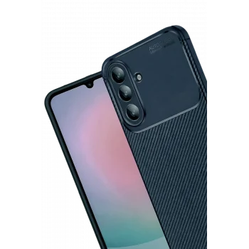 Mey İthalat®  Samsung Galaxy A57 5G Auto Focus Karbon Kapak - Lacivert