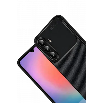 Mey İthalat®  Samsung Galaxy A57 5G Auto Focus Karbon Kapak - Siyah