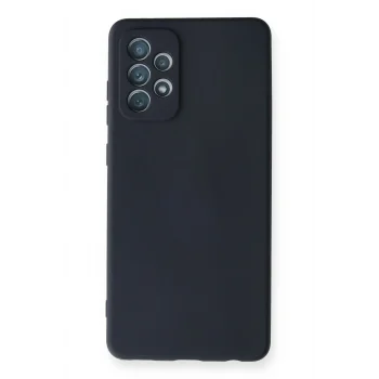 Mey İthalat®  Samsung Galaxy A72 Kılıf Nano içi Kadife Silikon - Lacivert