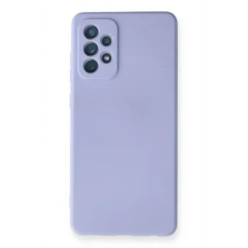 Mey İthalat®  Samsung Galaxy A72 Kılıf Nano içi Kadife Silikon - Lila