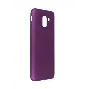Mey İthalat®  Samsung Galaxy J6 Kılıf First Silikon - Mürdüm