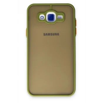 Mey İthalat®  Samsung Galaxy J7 Kılıf Montreal Silikon Kapak - Açık Yeşil