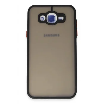 Mey İthalat®  Samsung Galaxy J7 Kılıf Montreal Silikon Kapak - Siyah
