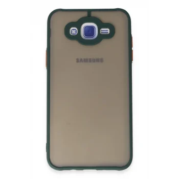 Mey İthalat®  Samsung Galaxy J7 Kılıf Montreal Silikon Kapak - Yeşil