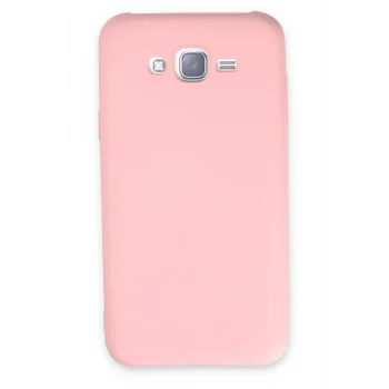 Mey İthalat®  Samsung Galaxy J7 Kılıf Nano içi Kadife Silikon - Pudra