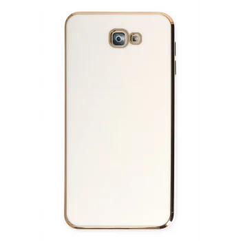 Mey İthalat®  Samsung Galaxy J7 Prime Kılıf Volet Silikon - Beyaz