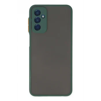 Mey İthalat®  Samsung Galaxy M13 Kılıf Montreal Silikon Kapak - Yeşil