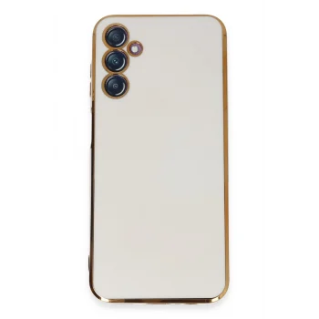 Mey İthalat®  Samsung Galaxy M14 5G Kılıf Volet Silikon - Beyaz