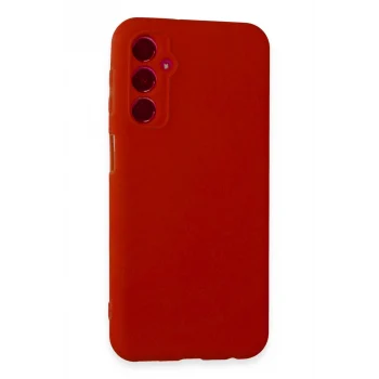 Mey İthalat®  Samsung Galaxy M34 5G Kılıf First Silikon - Kırmızı