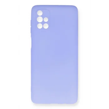 Mey İthalat®  Samsung Galaxy M51 Kılıf First Silikon - Lila