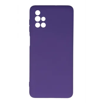Mey İthalat®  Samsung Galaxy M51 Kılıf Nano içi Kadife Silikon - Mor