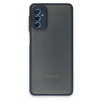 Mey İthalat®  Samsung Galaxy M52 5G Kılıf Montreal Silikon Kapak - Lacivert