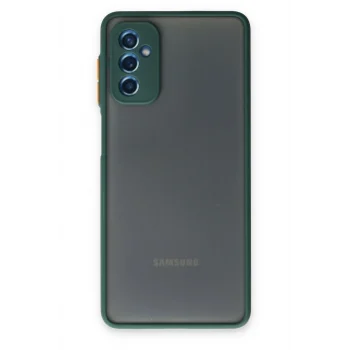 Mey İthalat®  Samsung Galaxy M52 5G Kılıf Montreal Silikon Kapak - Yeşil
