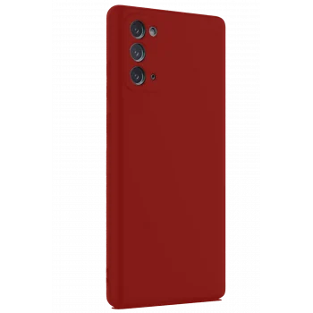 Mey İthalat®  Samsung Galaxy Note 20 Kılıf First Silikon - Bordo