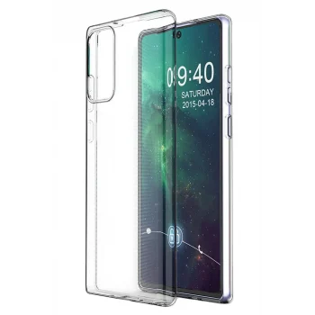 Mey İthalat®  Samsung Galaxy Note 20 Kılıf Lüx Şeffaf Silikon