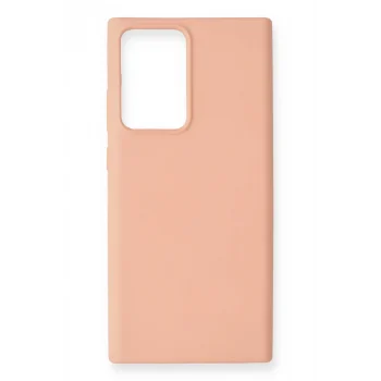 Mey İthalat®  Samsung Galaxy Note 20 Ultra Kılıf Nano içi Kadife Silikon - Pudra